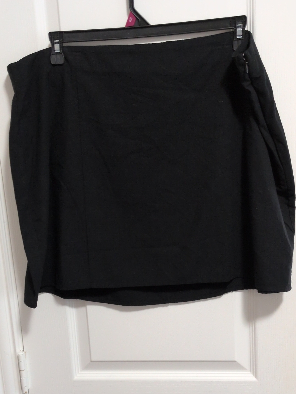 Black Side Zip Mini Skirt